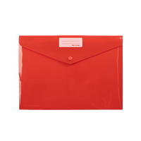 Enveloppes en plastique Poly pour sèche-documents, enveloppes de documents transparents, de fichiers A4 et américaine, avec pochette d'étiquette et bouton à pression pour Ho
