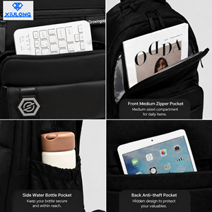 Factory Direct Stylish Student Backpack With Multi Pocket Design Large Capacity Laptop School Bag - Product Image 3