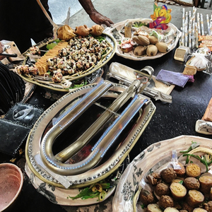 Màu Xanh Ngọn Lửa Hình Chữ U Thương Mại Gas Burner Cao Cấp <span class=keywords><strong>Teppan</strong></span> Yaki Hibachi Thay Thế Cho Bán Buôn BBQ Nướng - Product Image 5