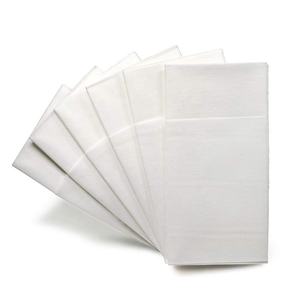 Serviettes jetables avec poche pour couverts Serviettes noires en papier pour la fête de mariage Poche intégrée pour l'argenterie <span class=keywords><strong>Pré</strong></span> plié - Product Image 4