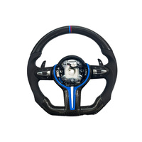 Véritable fibre de carbone pour volant en cuir M Sport, couleur de surpiqûre personnalisée pour les modèles X Series, M Series, F48, F49, F39