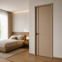 Portes intérieures modernes minimalistes en MDF, finition élégante, en bois blanc, isolation phonique, ODM
