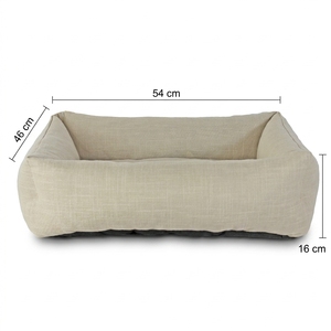 Lit pour <span class=keywords><strong>chien</strong></span> en lin orthopédique, lavable, avec housse amovible, matelas respirant, prix d'usine, neuf - Product Image 4