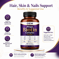 Gélules de biotine et de zinc de qualité supérieure avec silice de bambou pour le soutien de la beauté et du bien-être – Vente en gros, OEM, approvisionnement en vrac