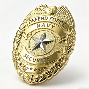 ตราสัญลักษณ์โลหะรูปโล่รูปนกอินทรีแบบนูน 2 มิติ ออกแบบเอง สำหรับทีมรักษาความปลอดภัย ของสะสมสำหรับเจ้าหน้าที่รักษาความปลอดภัย ติดปกเสื้อ สำหรับรับปริญญา วันพ่อ - Product Image 2