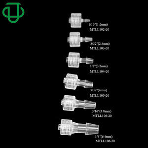 Conectores Luer Macho y Hembra de Plástico Transparente para PC de Calidad Premium JU, Roscado Interno y Externo de 1.6-6.4mm, Accesorios Médicos - Product Image 4