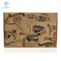 Boîte de papier kraft au design personnalisé Boîte d'emballage cadeau à prix d'usine pour le vin vente en gros