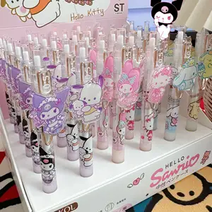 Cartoon Cute Gel Pen Melody Kuromi Gel Ink Pen Stationery Display Box Pen