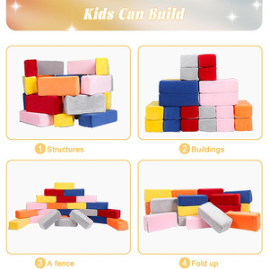 Blocs de construction en mousse surdimensionnés pour enfants, jeu d'empilage, blocs souples colorés pour enfants de 4 à 6 ans, jouet pour jouer et apprendre - Product Image 5