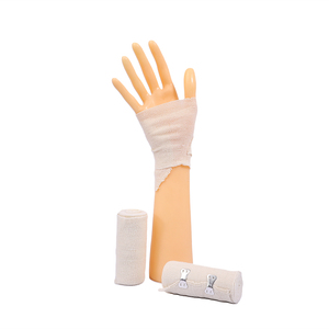 Bandage élastique médical en spandex <span class=keywords><strong>blanc</strong></span> naturel à tissage uni pour pansement des plaies - Product Image 5