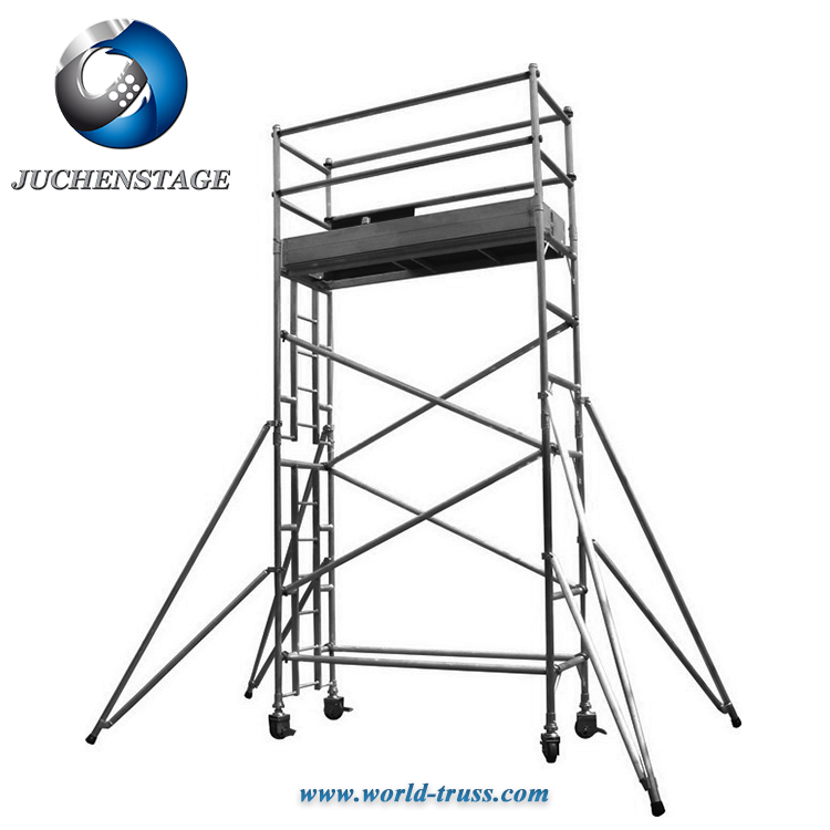 Подвижные алюминиевые башенные строительные леса, подвижные строительные леса, многоуровневые трубки andamios