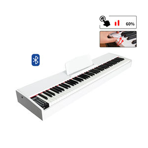 BD musik 885 LED kayu 88 tombol tertimbang Organ elektronik alat musik <span class=keywords><strong>Grand</strong></span> Digital Midi Controller Keyboard Piano - Product Image 1