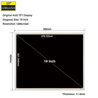 Modul LCD TFT AUO M190ETN01.0 19 Inci 1280*1024 LVDS 30pin Layar LCD