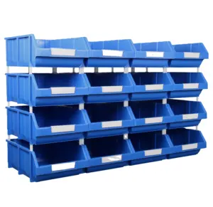 Boîte à outils conteneur Plastique et pièces de rangement d'entrepôt boîtes bacs