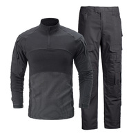 Chemise d'entraînement en plein air multicolore à manches longues camouflage tactique pour hommes accessoire de sac de costume grenouille fabriqué en Chine matériau en coton