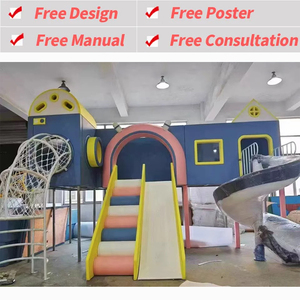 Attrezzature da parco giochi al coperto per bambini morbidi espandibili per bambini con tappetini da trampolino da favola per uso asili nido - Product Image 3