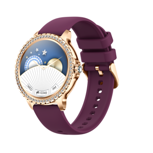 Oro argento <span class=keywords><strong>rosa</strong></span> bianco moda splendido diamante ragazze <span class=keywords><strong>Smartwatch</strong></span> salute intelligente orologio sportivo pressione sanguigna - Product Image 4