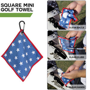 Nouvel ensemble de brosses et serviettes de golf au design innovant, serviette en microfibre, brosse de nettoyage pour clubs de golf avec bouteille d'eau - Product Image 4