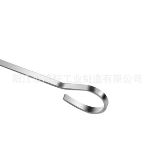 Stainless Steel <b>Flat</b> Skewers 36.8cm 2.0mm Thick For Barbecue <b>Grilling</b> Meat Cooking Baking Outdoor Use HX-069 - Product Image 2