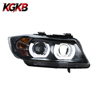 Ensemble de phares LED KGKB pour BMW Série 3 E90 E91 316i 318i 2005-2012, mise à niveau style Angel Eyes, lentille de projecteur, Plug & Play