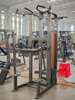 Entrenador de Flexiones Ajustable y Resistente de Acero con Peso de 138 kg para Entrenamiento de Espalda, Brazos y Pecho, Uso Comercial