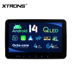 XTRONS 10,1 "estilo Tesla 8Core Android 13 pantalla QLED giratoria coche estéreo 4 + 64GB 4G LTE <span class=keywords><strong>Sensor</strong></span> de gravedad 2DIN unidad principal Universal - Product Image 2