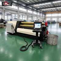 Machine à rouler les tôles CNC hydraulique robuste NJBOST Factory W12-10x3200mm à 4 rouleaux