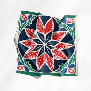 Pañuelo de Seda Cuadrado Pequeño de 50x50cm para Cuello, Cabeza o Muñeca, Uniforme de Azafata, Código de Vestimenta Profesional, Personalizable - Product Image 1