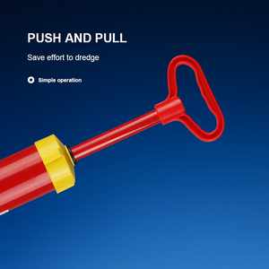Disotturatore <span class=keywords><strong>WC</strong></span> Manuale ad Alta Pressione, Sturatubi Robusto con Pompa a Pistone, Testa Flessibile in PP, Manico in Plastica Ecologica - Product Image 2