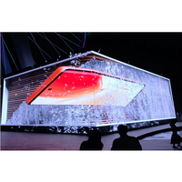 TOPvision Dış Mekan Panel Led Reklam Ekranı Renkli Şelale Duvara Monte Kore Billboard Ultra 3D Görüntü Resim Göstergesi