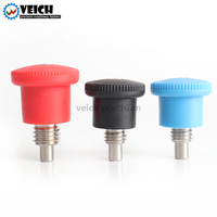 Mini poussoir d'indexage avec mécanisme de verrouillage dissimulé, en acier inoxydable, à ressort, en acier galvanisé, type boulon à rappel