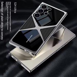 เคสโทรศัพท์หนังเคลือบไฟฟ้า ปี 2025 สำหรับ Samsung S24 Ultra S23  แบบครอบคลุมทุกด้าน ขอบ TPU กันกระแทก ป้องกันเลนส์ - Product Image 5