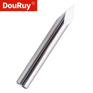 DouRuy Bits Ukiran 3 Wajah, 3 Wajah CNC Alat Ukir Piramida CNC Router Bits untuk Batu