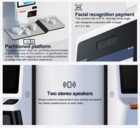 24 "Commande de nourriture Kiosque interactif de paiement de factures en libre-service Distributeur automatique de billets