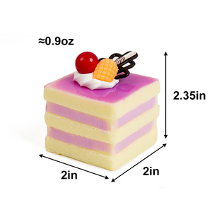 Modelos de Pastel de Mousse de PU Ecológicos al por Mayor, Postres Simulados, Comida Falsa para Exhibición en Escaparates, Juguete Divertido de Comida - Product Image 3