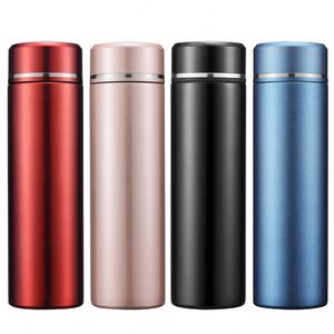 High Quality 500ML Custom Logo Stainless Steel Water <b>Bottle</b> Display Smart Insulated Black and Gold for Camping - Product Image 2