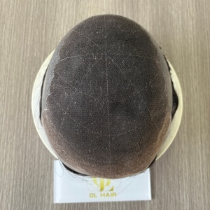 Sistema de Cabello Humano Natural Brasileño con Ondas Naturales, Base de PU y Encaje Suizo Estilo Q6 Transpirable para Hombres - Product Image 3