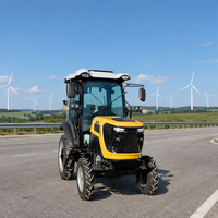 Tracteur agricole compact 4x4 de 70 CV à transmission par engrenages, multifonctionnel, avec moteur Euro 5 et homologation CE pour les opérations agricoles