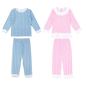 <span class=keywords><strong>Pigiama</strong></span> pasquale RTS set di due pezzi in cotone <span class=keywords><strong>pigiama</strong></span> estivo per bambini <span class=keywords><strong>a</strong></span> <span class=keywords><strong>quadri</strong></span> con volant estivi - Product Image 3