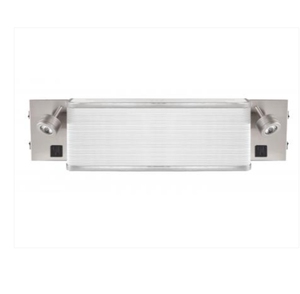 Applique murale longue en acrylique blanc avec finition en métal chromé pour l'éclairage des hôtels, salles de bain, chambres, salons et couloirs - Product Image 5