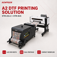 Machine à secouer la poudre DTF KTM-B45 A2, système automatique de secouage, séchage et enroulement pour imprimante DTF A2 à 2 têtes