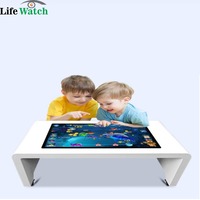 Mesa Táctil Interactiva de 32 Pulgadas, Mesa de Centro Inteligente con Android para Juegos, Pantalla Digital Multitáctil para Educación Infantil