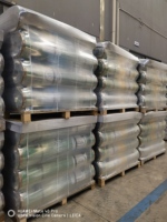 Filet de paillage biodégradable en plastique pour ensilage, prix du filet de paillage pour balles rondes en HDPE 1.23*3000 pour usage agricole, filet d'emballage pour balles rondes à vendre