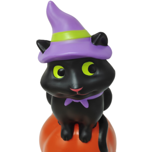 Cadılar bayramı sahne açık su geçirmez darbe kalıp siyah kedi kabak dekor LED tatil plastik el sanatları PP malzeme şişirme el sanatları - Product Image 3