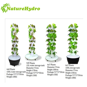 Système de jardinage vertical hydroponique chinois, tour d'aéroponie standard, tour de jardinage verticale standard - Product Image 3