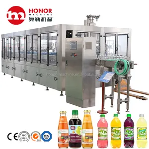 500ml or 750ml stable quality high speed automatic juice bottle filling packaging production line or machine