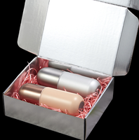 Boîte cadeau personnalisée en carton or et argent, élégante et luxueuse, écologique, biodégradable, boîte d'emballage pour expédition, chaussettes