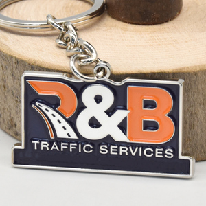 Bán Buôn Kẽm Hợp Kim 2D Keyring Cứng Mềm Men Keychain Tùy Chỉnh Logo Thư Kim Loại Móc Khóa - Product Image 3