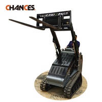 Mini-chargeuse sur chenilles EPA 2025, moteur diesel Kubota, commande par joysticks hydrauliques Parker, pompe à moteur importée