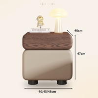 Table de chevet moderne à assembler soi-même, style crème, armoire de rangement, petite table de chevet pour chambre à coucher, armoires de chevet